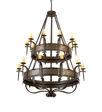 Meyda White 204204 - 56&#34; Wide Costello 20 Light Two Tier Chandelier