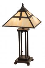 Meyda White 204495 - 24&#34; High Cross Mission Table Lamp