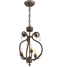 Meyda White 204679 - 12" Wide Antonia 3 Light Chandelier