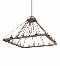 Meyda White 205649 - 60" Square Retreat Chandelier