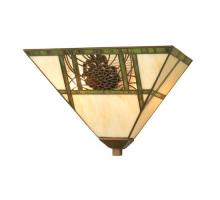 Meyda White 20635 - 14&#34;W Pinecone Ridge Wall Sconce