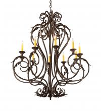 Meyda White 210727 - 42&#34; Wide Josephine 10 Light Chandelier