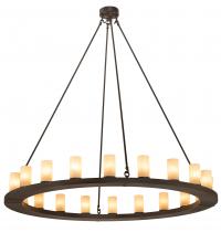 Meyda White 211438 - 60" Wide Loxley 20 Light Chandelier