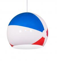 Meyda White 211848 - 18&#34; Wide Beach Ball Pendant