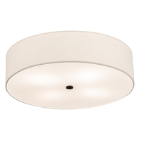 Meyda White 212419 - 24&#34; Wide Cilindro Textrene Flushmount