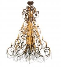 Meyda White 213272 - 78&#34; Wide Serratina 32 Light Chandelier