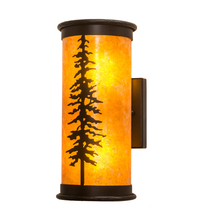 Meyda White 213430 - 6&#34; Wide Tall Pines Wall Sconce