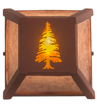 Meyda White 213699 - 7&#34; Wide Tall Pines Wall Sconce