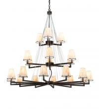 Meyda White 214042 - 54&#34; Wide St Lawrence 21 Light Chandelier