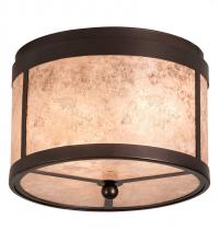 Meyda White 214357 - 12&#34; Wide Smythe Craftsman Flushmount