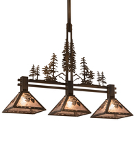 Meyda White 214364 - 45&#34; Long Tall Pines 3 Light Island Pendant