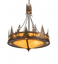 Meyda White 215159 - 30&#34; Wide Tall Pines Inverted Pendant