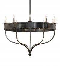 Meyda White 215483 - 54&#34; Wide Parnella 10 Light Chandelier