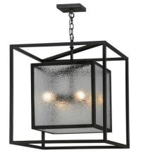 Meyda White 21559 - 24&#34;Sq Kitzi Box Pendant