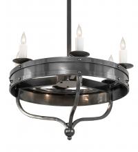 Meyda White 215651 - 30&#34; Wide Parnella 6 Light Chandelier