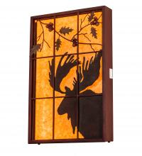 Meyda White 216919 - 24&#34; Wide Moose Backlit Window