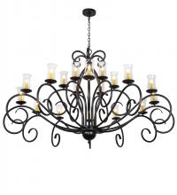 Meyda White 217145 - 72" Wide Sienna 18 Light Chandelier