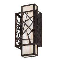 Meyda White 217647 - 8&#34; Wide Quadrato Rich Umador Wall Sconce