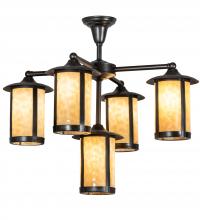 Meyda White 218223 - 30&#34; Wide Fulton 5 Light Chandelier