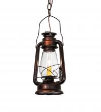 Meyda White 218760 - 7&#34; Wide Miners Lantern Mini Pendant