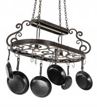 Meyda White 218807 - 42&#34; Long Neo Pot Rack