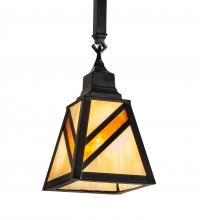 Meyda White 218907 - 6&#34; Square Santa Fe Mini Pendant