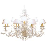Meyda White 220136 - 48&#34; Wide Twigs 12 Light Chandelier