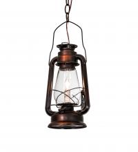 Meyda White 220231 - 7&#34; Wide Miners Lantern Mini Pendant