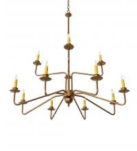 Meyda White 220461 - 42&#34; Wide Yanis 12 Light Two Tier Chandelier