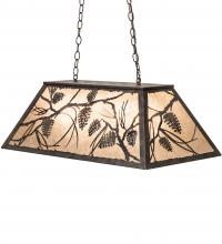 Meyda White 223057 - 33&#34; Long Whispering Pines Oblong Pendant