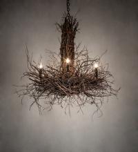 Meyda White 226214 - 36&#34; Wide Twigs 6 Light Chandelier