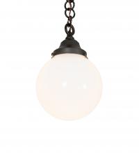 Meyda White 227609 - 8&#34; Wide Revival Schoolhouse Mini Pendant