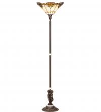 Meyda White 228408 - 74&#34; High Shell with Jewels Floor Lamp