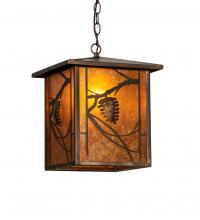 Meyda White 228669 - 12&#34; Square Whispering Pines Pendant