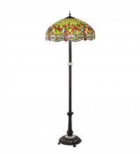 Meyda White 228851 - 62&#34; High Tiffany Hanginghead Dragonfly Floor Lamp