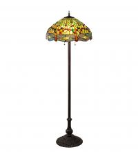 Meyda White 229131 - 62&#34; High Tiffany Hanginghead Dragonfly Floor Lamp