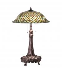 Meyda White 230465 - 31&#34; High Tiffany Fishscale Table Lamp