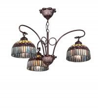 Meyda White 231065 - 28&#34; Wide Tiffany Candice 3 Light Chandelier