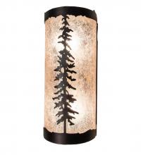 Meyda White 231470 - 5&#34; Wide Tall Pines Wall Sconce