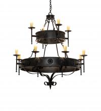 Meyda White 232109 - 48&#34; Wide Lorenzo 12 Light Two Tier Chandelier