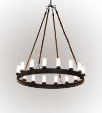 Meyda White 232158 - 60&#34; Wide Costello Ring 16 Light Chandelier