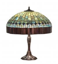 Meyda White 232801 - 26&#34; High Tiffany Candice Table Lamp