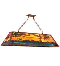 Meyda White 23297 - 46&#34;L Swamp Oblong Pendant