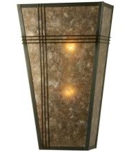 Meyda White 23304 - 12&#34; Wide Triangulator Wall Sconce