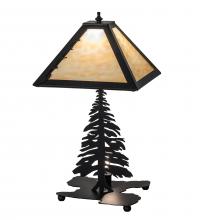 Meyda White 233592 - 22&#34; High Tall Pines Table Lamp