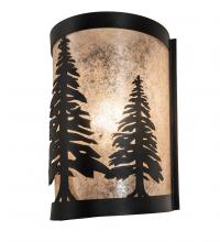 Meyda White 235698 - 8&#34; Wide Tall Pines Wall Sconce