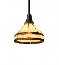 Meyda White 236479 - 8&#34; Wide Topridge Mini Pendant