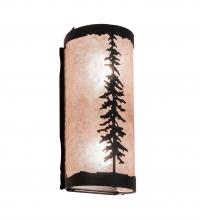 Meyda White 236746 - 5&#34; Wide Tall Pines Wall Sconce