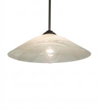 Meyda White 236756 - 20&#34; Wide Metro Blanco Swirl Pendant