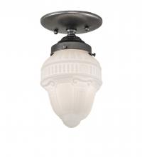 Meyda White 236911 - 5&#34; Wide Colonnade Semi-Flushmount